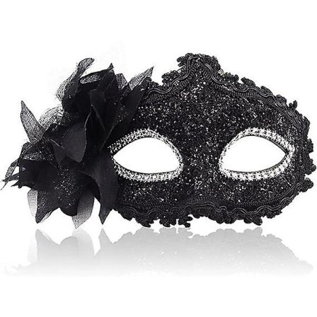 Maske for kvinner - Venetianske masker - Julemasker - Kvinners blomstermasker - Halvmaske - Øyemaske - Cosplay - Blondermaske