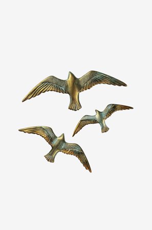 Wallity - Väggdekor Edith (3 st.) - Guld - Posters & tavlor - Från Homeroom