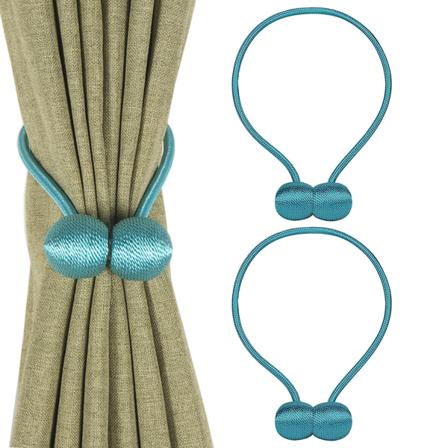 2 Pakkaa Magneettisia Verhokiinnitteitä, Koukku-Palloilla Verhoihin, Narukiinnitteillä