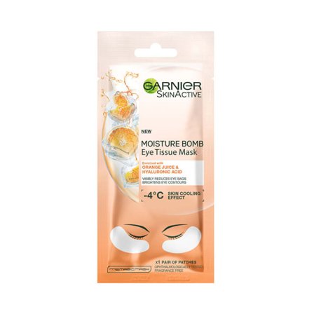 Garnier Eye Tissue Facial Mask - Orange Juice & Hyaluronic Acid Ansiktsmask peeling Dam ONESIZE