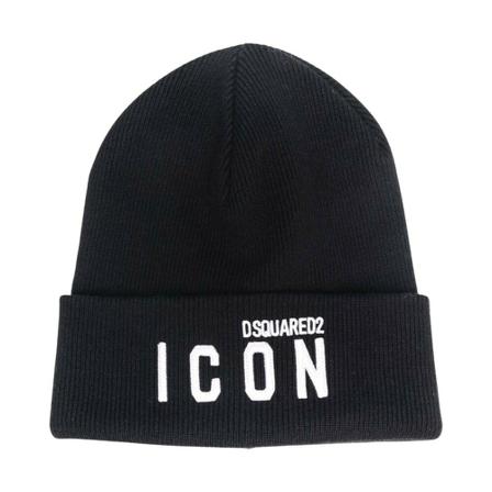 Dsquared2, Beanies Zwart, Heren, Maat:ONE Size