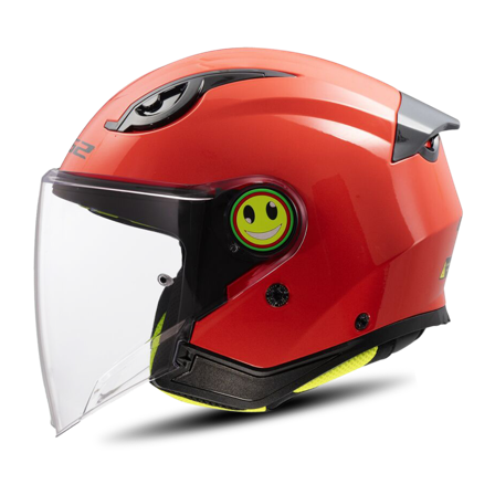 LS2 OF622 Funny II Öppen Hjälm Barn Röd M