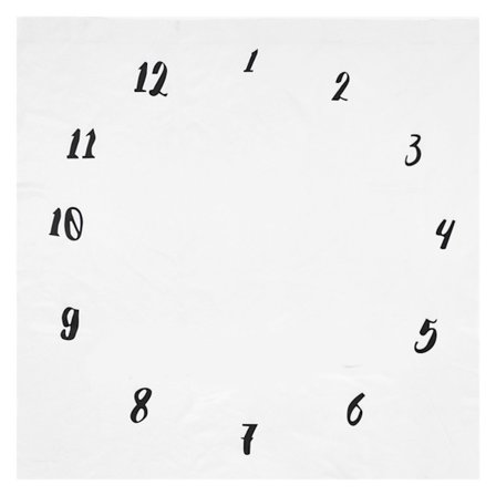 DIY Baby Tæppe Ur Design Blødt Komfortabelt Månedligt Fotograferingsbaggrund