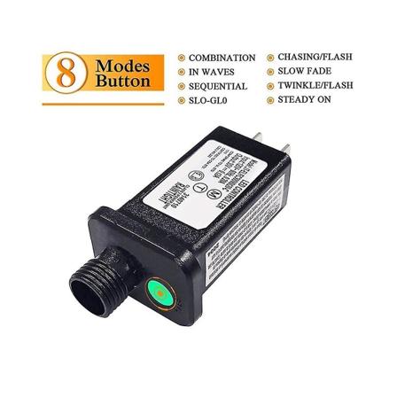 24v muuntajapistoke power , joka soveltuu jouluksi Halloween-led-laitteiden koristeisiin Eu-pistoke Picture color one size