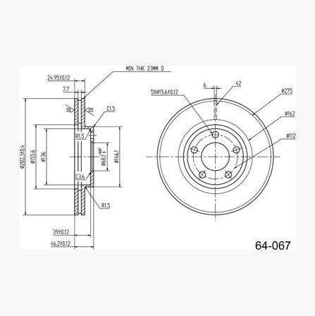 BROMSSKIVA - Biltema