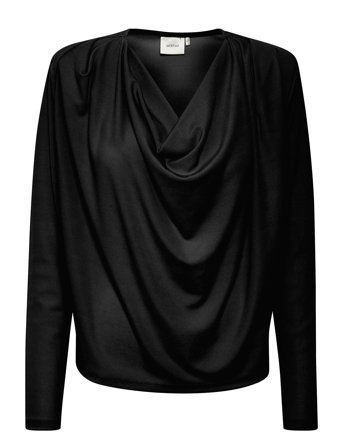 Uminagz Blouse Tops Blouses Long-sleeved Black Gestuz