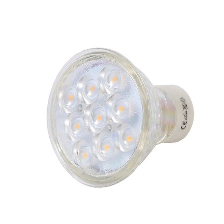 GU10 3W 220-240V SMD2835 LED Spot Light Glödlampa Med 9 Dioder (1st Varmvit)