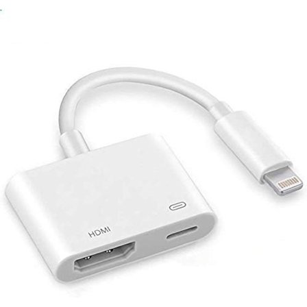 Digital AV HDMI-adapter, Apple MFi-certifierad iPhone Lightning till HDMI-kontakt Kompatibel med iPhone