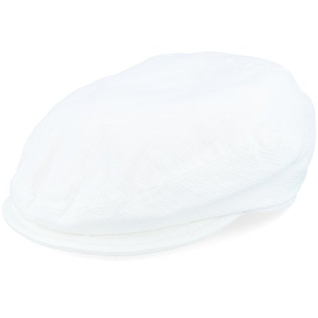 Mayser - White flatcap Gorra - Softcap Outdoor White Flat Cap @ Hatstore