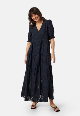 SELECTED FEMME Sflcathi-Sadie Ankle Dress Dark Sapphire Klær