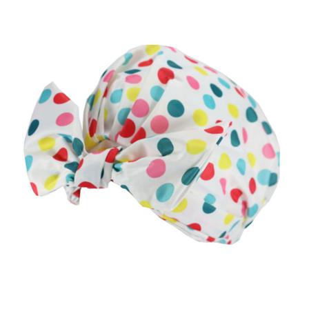 Duschmössor Flower Print Vattentät Elastisk Lång Kort Hatt