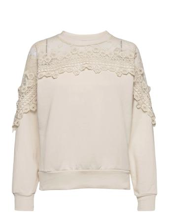Crkalanie Sweatshirt Sweat-shirt Genser Rosa Cream