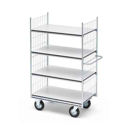 ESD Hyllvagn, 4 hyllplan, 990x650x1730 mm