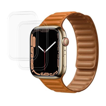 Apple Watch Series 7 41mm Imak Heltäckande Härdat Glas 2-pack Transparent