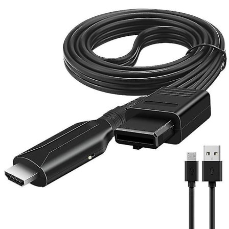 Adapter för Sony Ps1/ Ps2 till Hdmi-spelkonsol, ljud- och videokonverteringskabel