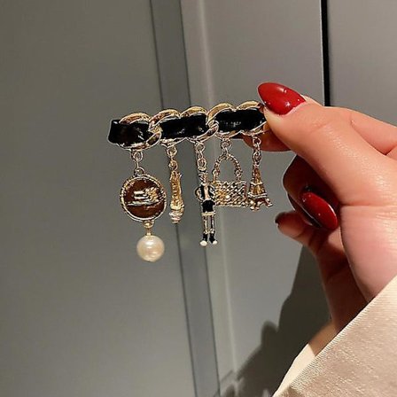 Pärlblomma CC Broscher För Damkläder Brosch Xin3002302