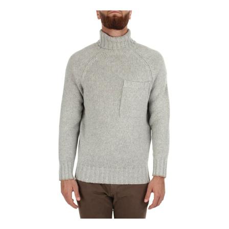 Brunello Cucinelli Mht39003 High Neck sweater Grå, Herre