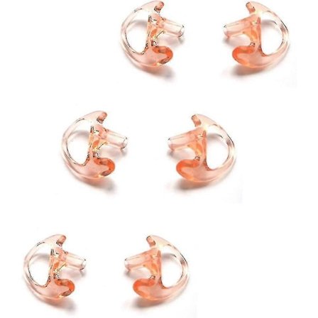 Udskiftning Bløde Silikon Ørepropper Medium Øreforme Til Walkie Talkie Air Akustisk Øretelefon Headset (pakke Med 3 Par)