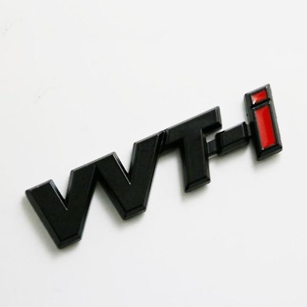 3d Metalli Musta VVTi Logo Kirjaimet Auton Lokasuo Embleemi Tavaratilamerkki Toyota Camry Corolla Yaris RAV4 Auris VVTI Tarra Tarvike