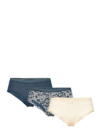 Cory Encre - Pack Of 3 Shorties Truse Brief Truse Creme Etam*Betinget Tilbud