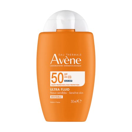 Avène Ultra Fluid Invisible SPF50 Face Suncare 50 ml, Skincare, Solcreme, Solcreme Til Ansigtet