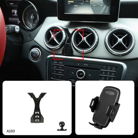 Mercedes A/B/GLA/CLA puhelinteline 2011–2019 – kiinteä asennus ilman porausta, säädettävä