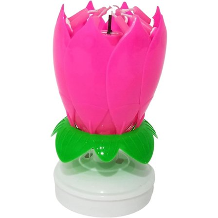 Lotus Ljus LED Festlig Elektrisk Lotus Ljus Visuell Effekt Solid Paraffin Unik Kreativ Rosa 1 st