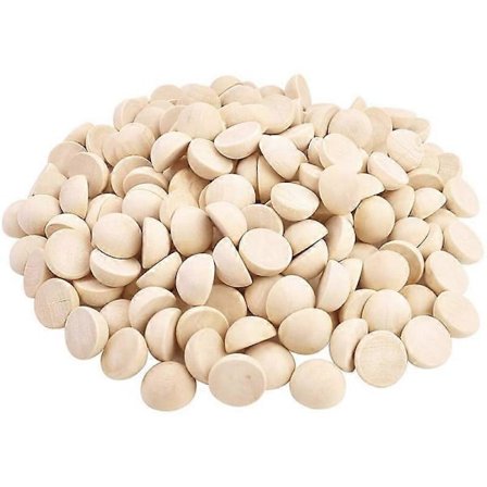 300 stk. Delte trækugler Ufærdige halve kugler Halve runde håndværkskugler