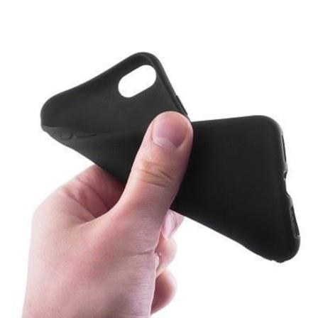 Skal I Gummi, Xiaomi Mi 8, Matt Svart Svart