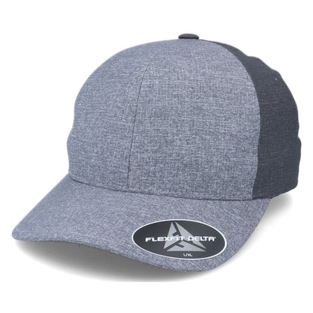 Flexfit - Šedá flexfit Kšiltovka - Melange Delta Melange Charcoal Trucker Flexfit @ Hatstore