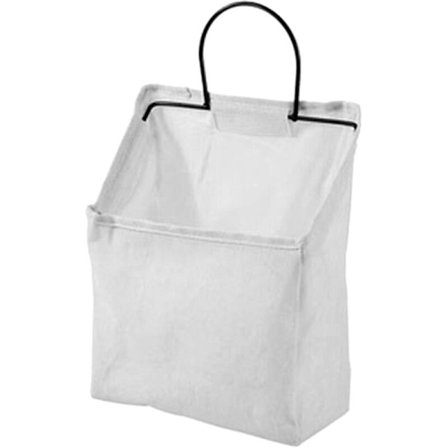 Vægmonteret opbevaringspose bærbar arrangør bøger tidsskrift dagbog beholder dekoration lommearrangør jern gitter opbevaring med krog hvid A