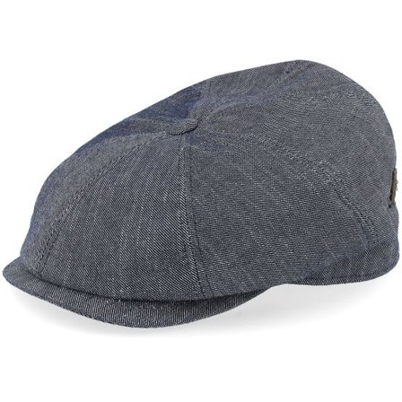 MJM Hats - Blå flatcap Keps - Peeky 51 Cotton Navy Flat Cap @ Hatstore