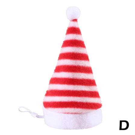 Merry Christmas Small Pet Santa Hat Valp Katt Hund Xmas Holiday C