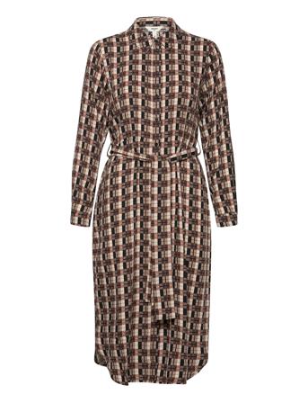 Objpamala L/S Shirt Dress A Div Dresses Shirt Dresses Multi/mönstrad Object