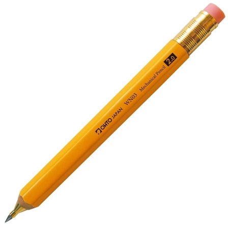 Ohto Druckbleistift Wooden Pencil 2,0 mm Yellow