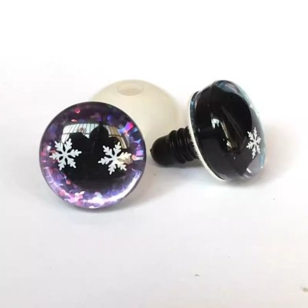 Plastsäkerhetsögon Glitter Crystal Eyes 3 3