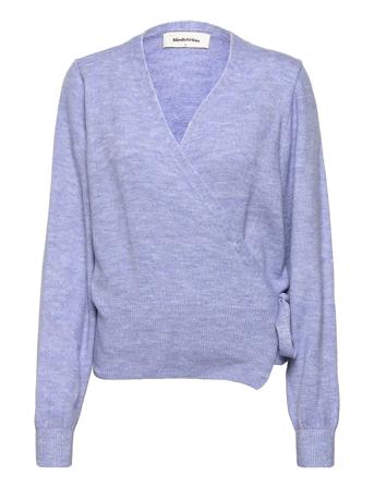 Opalmd V-Neck Pullover Blå Modström