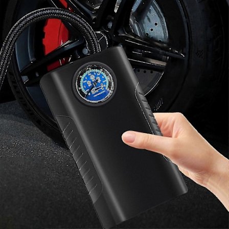 Bärbar Kompressor Däck 120 Psi Elektrisk Pump För Bildäck, 12v Däckpump Med Digital Tryckmätare, LED För Bil - JZ