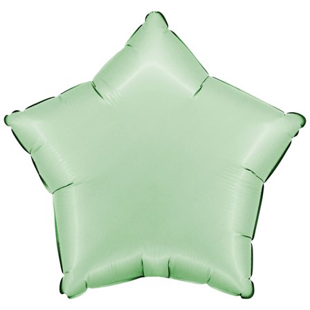 Folieballon Stjerne Satin Glazed Mint