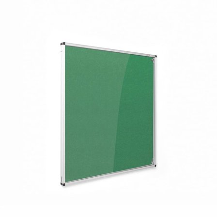 Fire-retardant tamperproof noticeboard, 1200x1200 mm, green