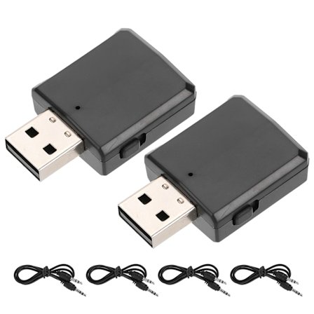 2st Bluetooth 5.0 Ljudsändare Mottagare 2 i 1 Adapter för TV Bil Dator