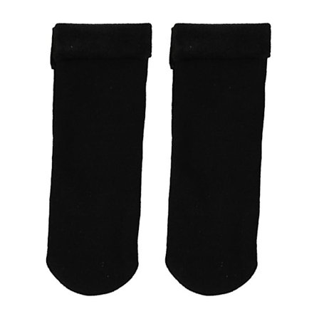 Bløde, polstrede, midtrørs varme sokker i ensfarvet sne, knæhøje sokker