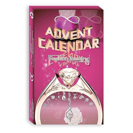 24 Nummer Julekalender Nedtælling Blind Box Smykker Ring Halskæde Ornament Jule Blind Box