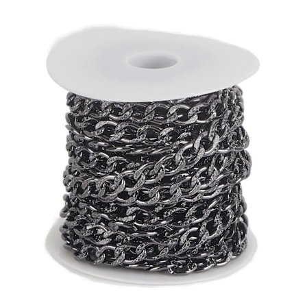 Uusin 2025 alumiiniseoksesta valmistettu turvavyöketju, mukava ja kulutusta kestävä, 5 metriä per rulla, 2 kpl