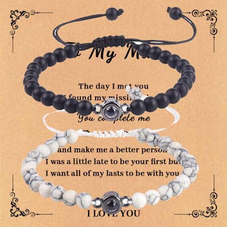 Jag älskar dig armband par gåvor till min pojkvän, flickvän, make, min kärlek, själsfrände, fästman årsdag Alla hjärtans dag födelsedag