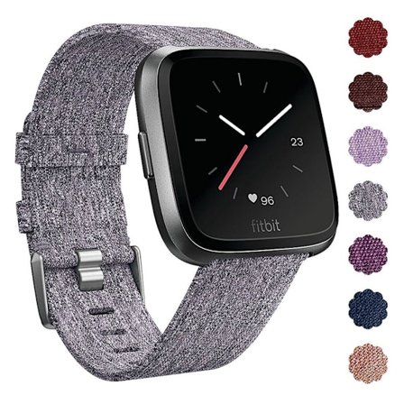Fitbit Versa nylon canvas Urrem - Grå