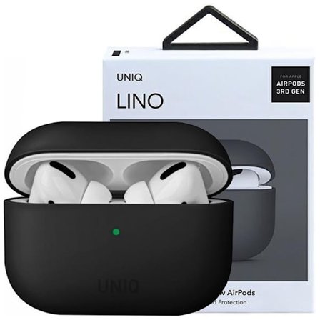 UNIQ Lino AirPods Pro Silikonetui svart/blekksort