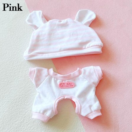 Nye Søte Klær 20cm Dukke Pyjamas ROSA