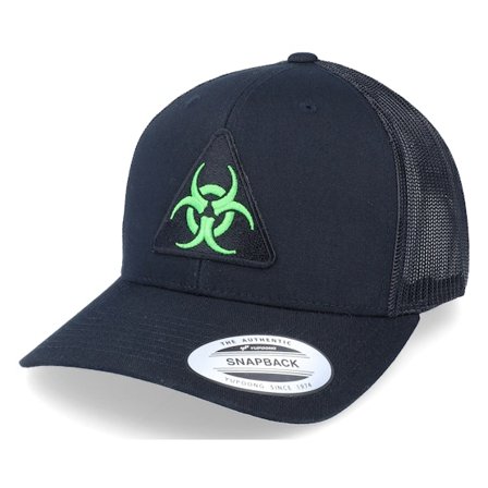 Iconic - Noir trucker Casquette - Biohazard Patch Black Trucker @ Hatstore
