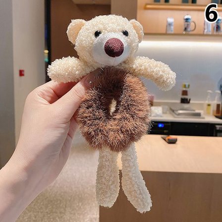 Bear Hair Bear Kram Hårrep Gummiband Kvinna Knythuvud Rep P